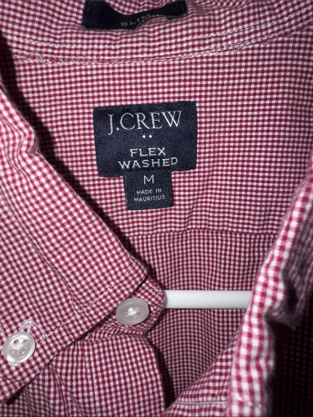 Men’s J Crew Button Up, Red - size medium